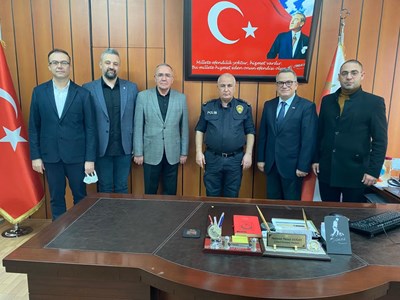 Türk Kızılay Salihli Şubesinden İlçe Emniyet Müdürü Mehmet Mesut DOĞAN’a Ziyaret